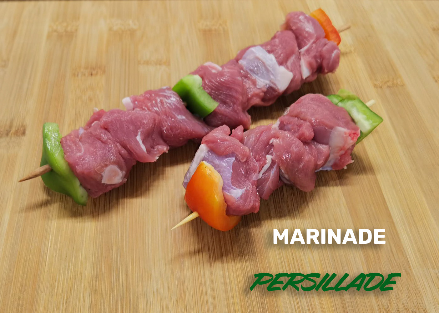 Brochette d'agneau marinée persillade