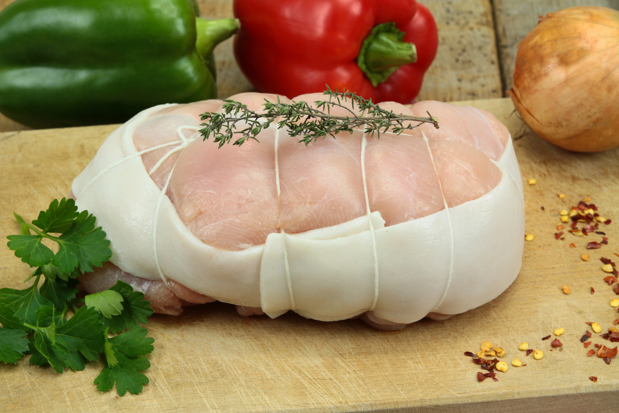 Rôti de dinde dans le filet