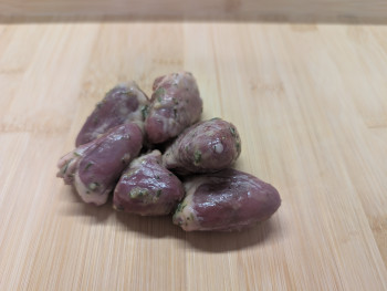 Cœurs de canard en persillade