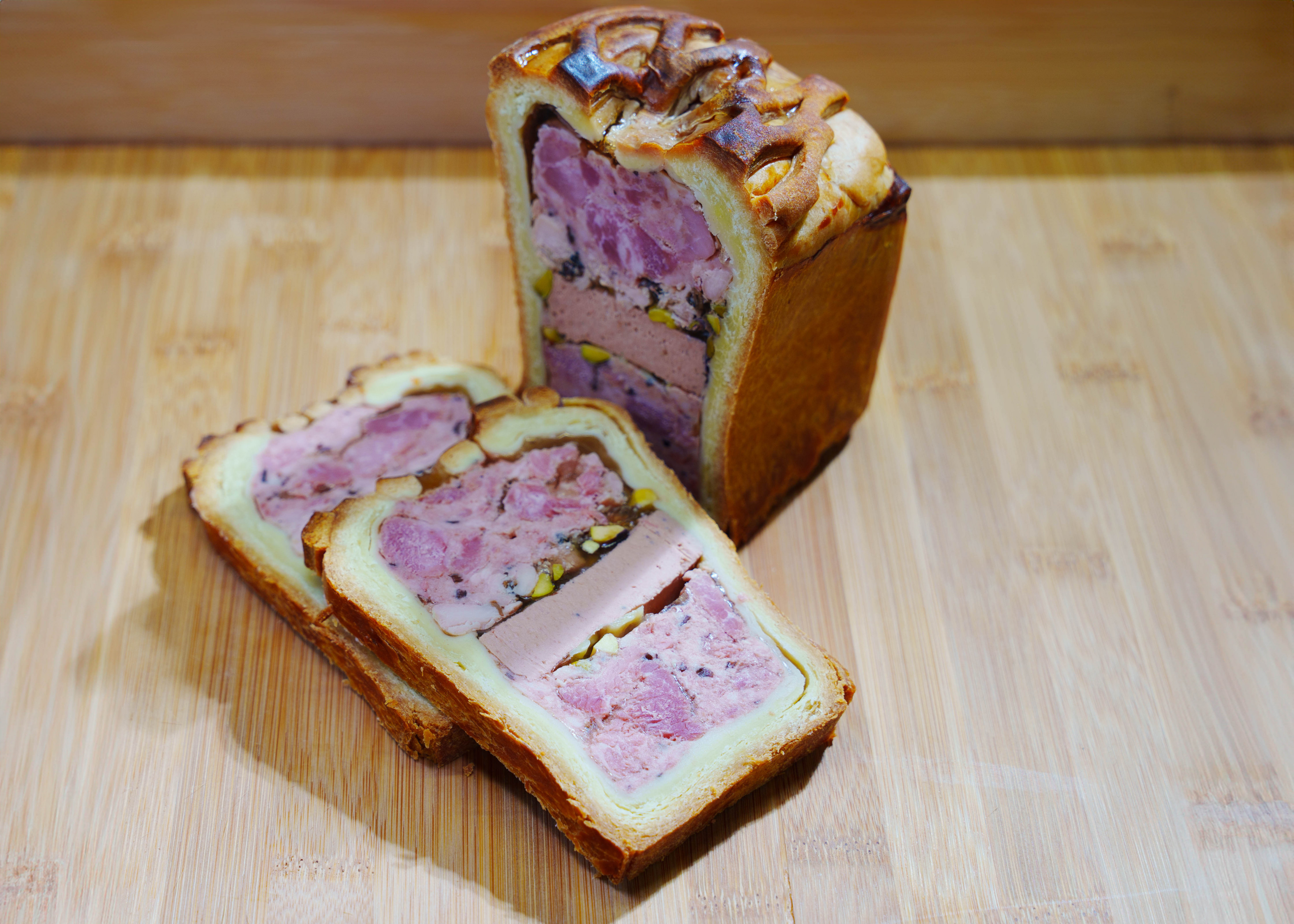 Pâté en croûte pintade morille